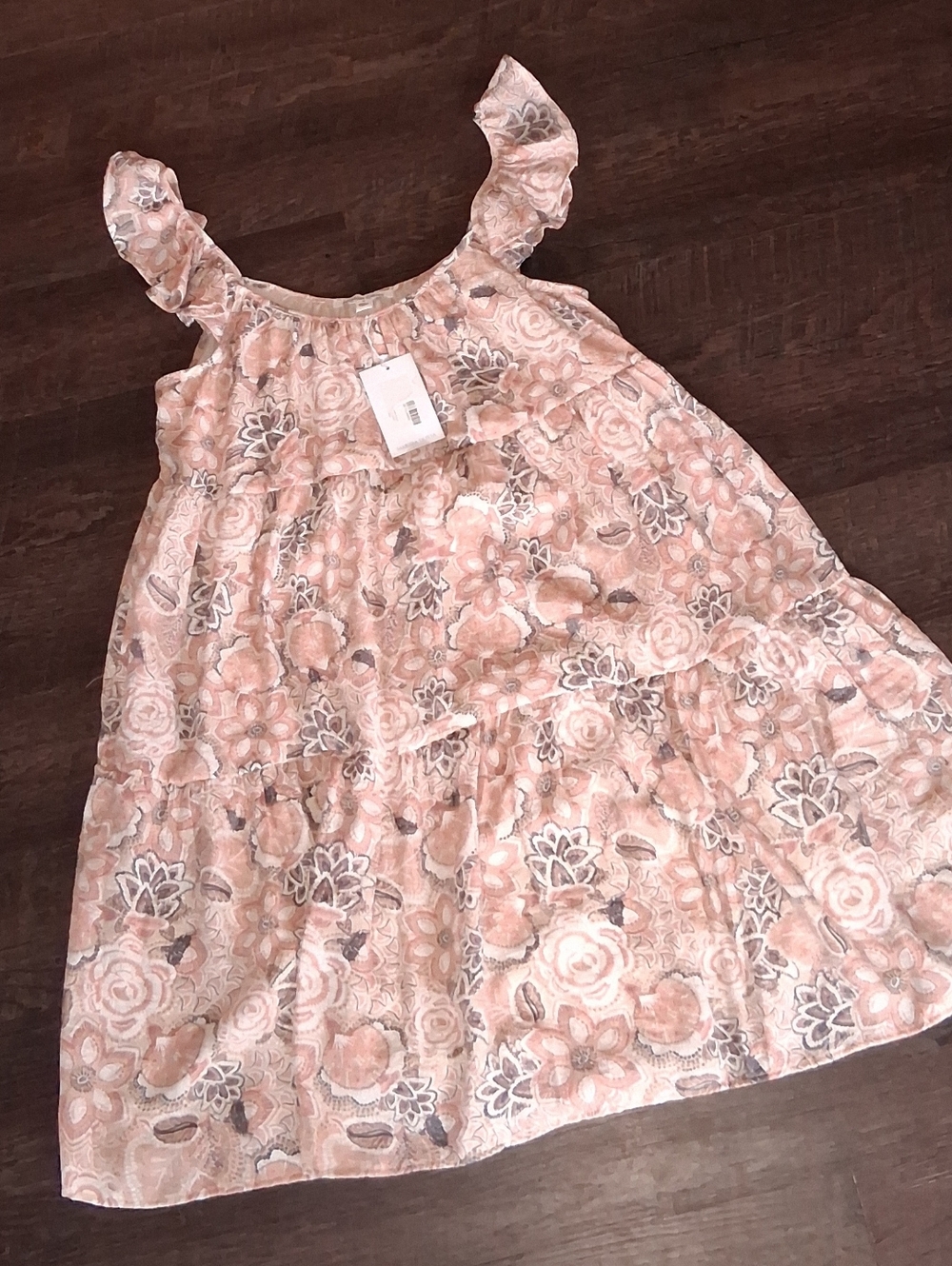 Floral Tiered Sundress - Pink